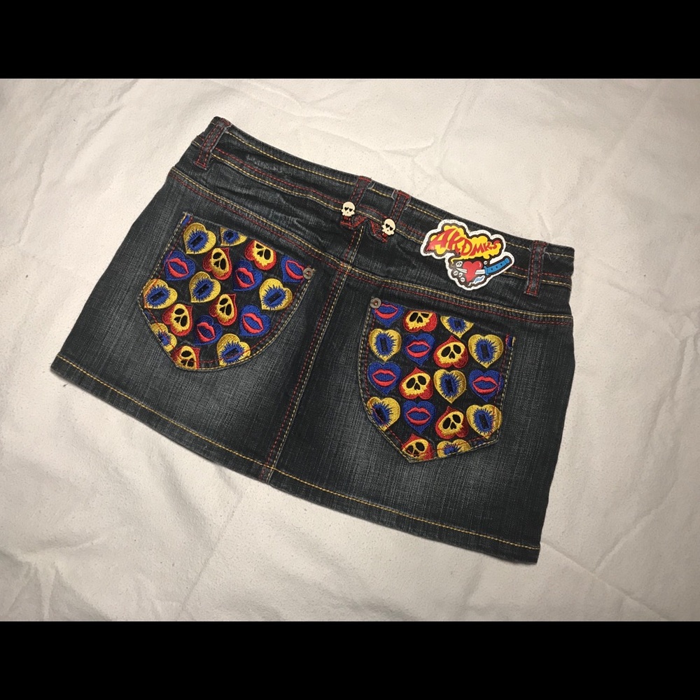 Sassy Akademiks jeans skirt size 28